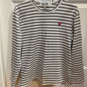 CDG Play striped shirt